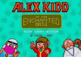 Alex Kidd in the Enchanted Castle Title Screen